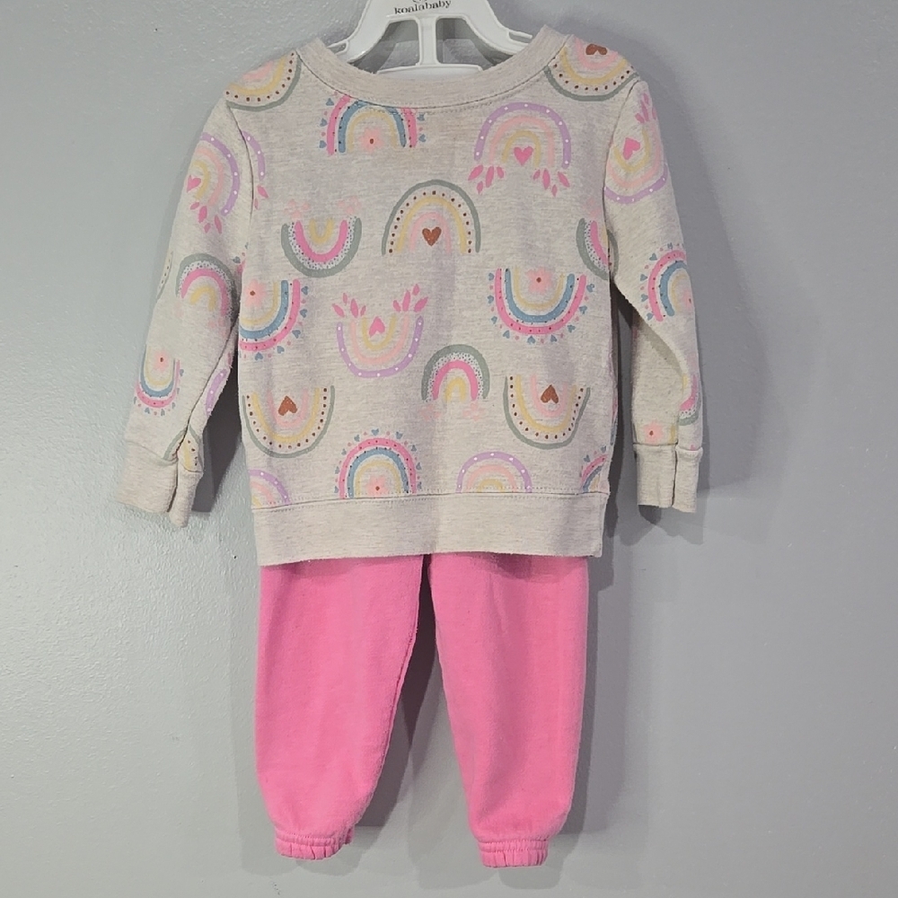 Garanimals Pink and Gray Kids Matching Set - Picture 1 of 9